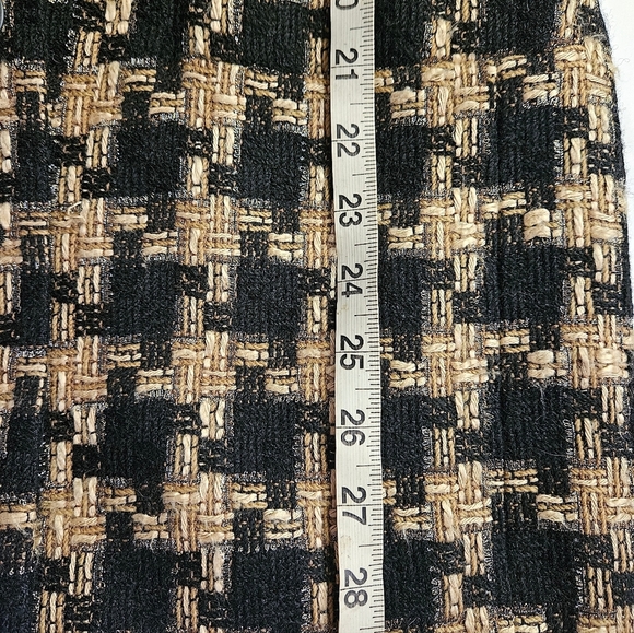 Dana Buchman Womens Brown/Black Houndstooth Jacket With 2 Button Closure Size 10 - Picture 9 of 11